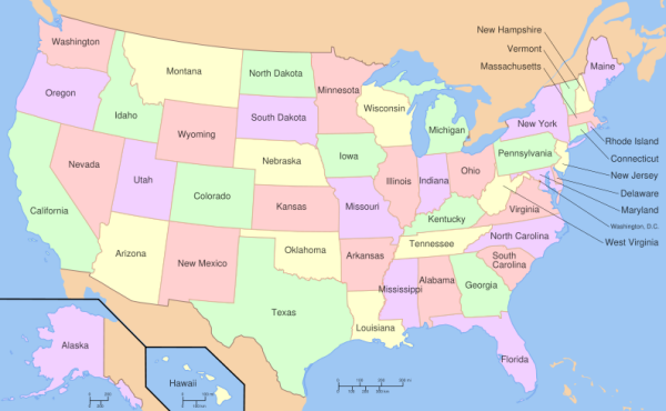 Map of United States