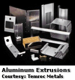Custom aluminum extrusions by Temroc Metals Inc